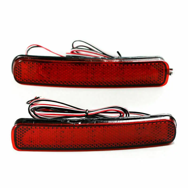 

2PCS LED Rear Bumper Reflector Brake Light for Toyota Highlander 2011 2012 2013 6W Auto Car-Styling Tail Stop Lamp Warning Light