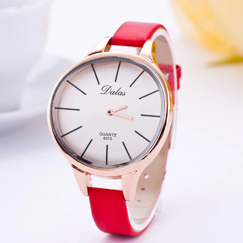

Korean-style High-End WOMEN'S Watch Dalas Brand Fine Watch Strap Quartz Leather Strap Watch Fashion WOMEN'S Watch