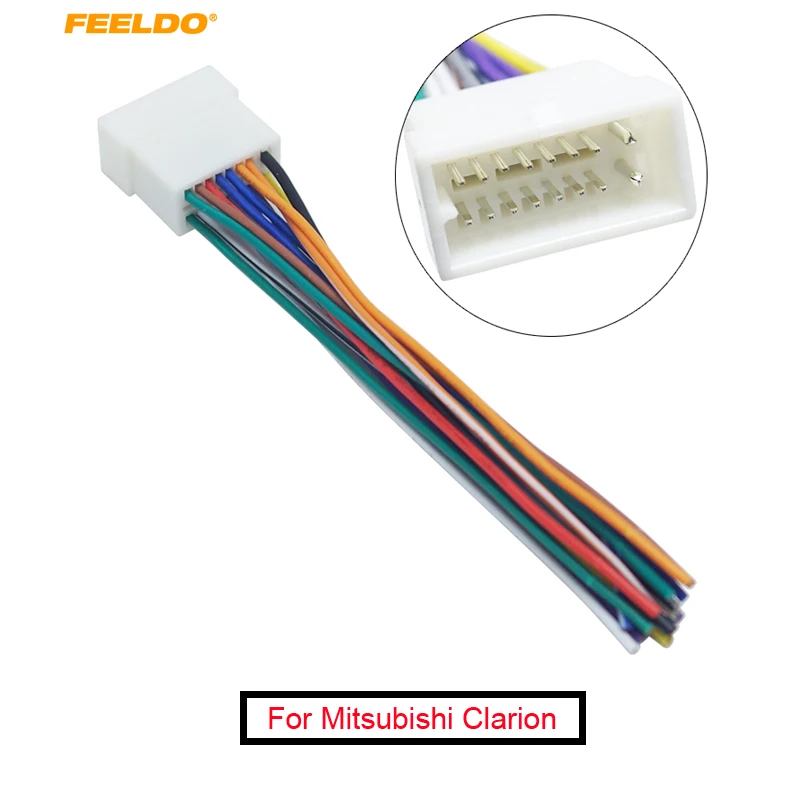 Feeldo 10pcs Car 16pin Wire Harness Plug Cable Female Connector For Mitsubishi/galant Clarion