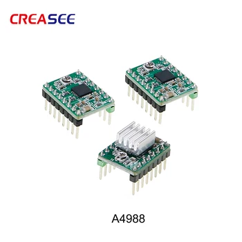 

5PCS A4988 Driver Module Stepper Motor Driver with Heatsink for Reprap Pololu 3D Printer Red Green Blue 3D Printer Module parts