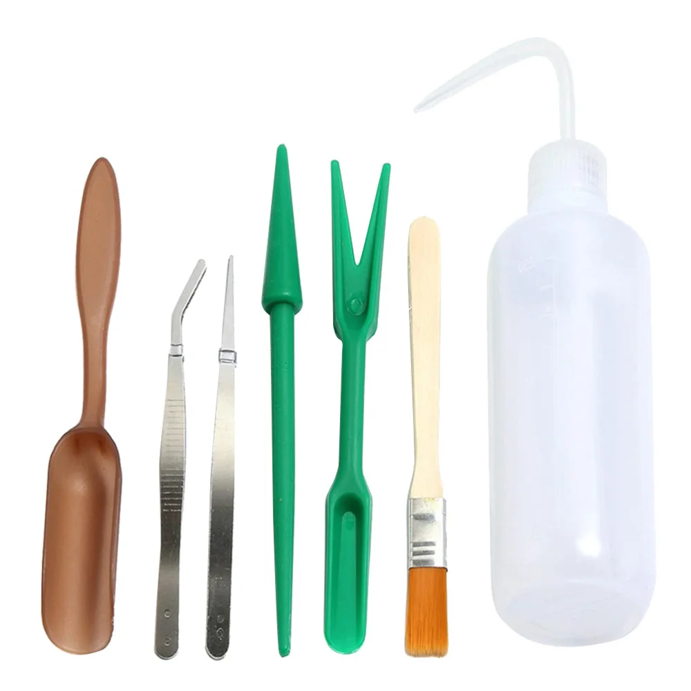 7 pcs Outdoor Portable Durable Gardening Kit Seeds Dispenser Transplanting Tool Watering Pot | Дом и сад