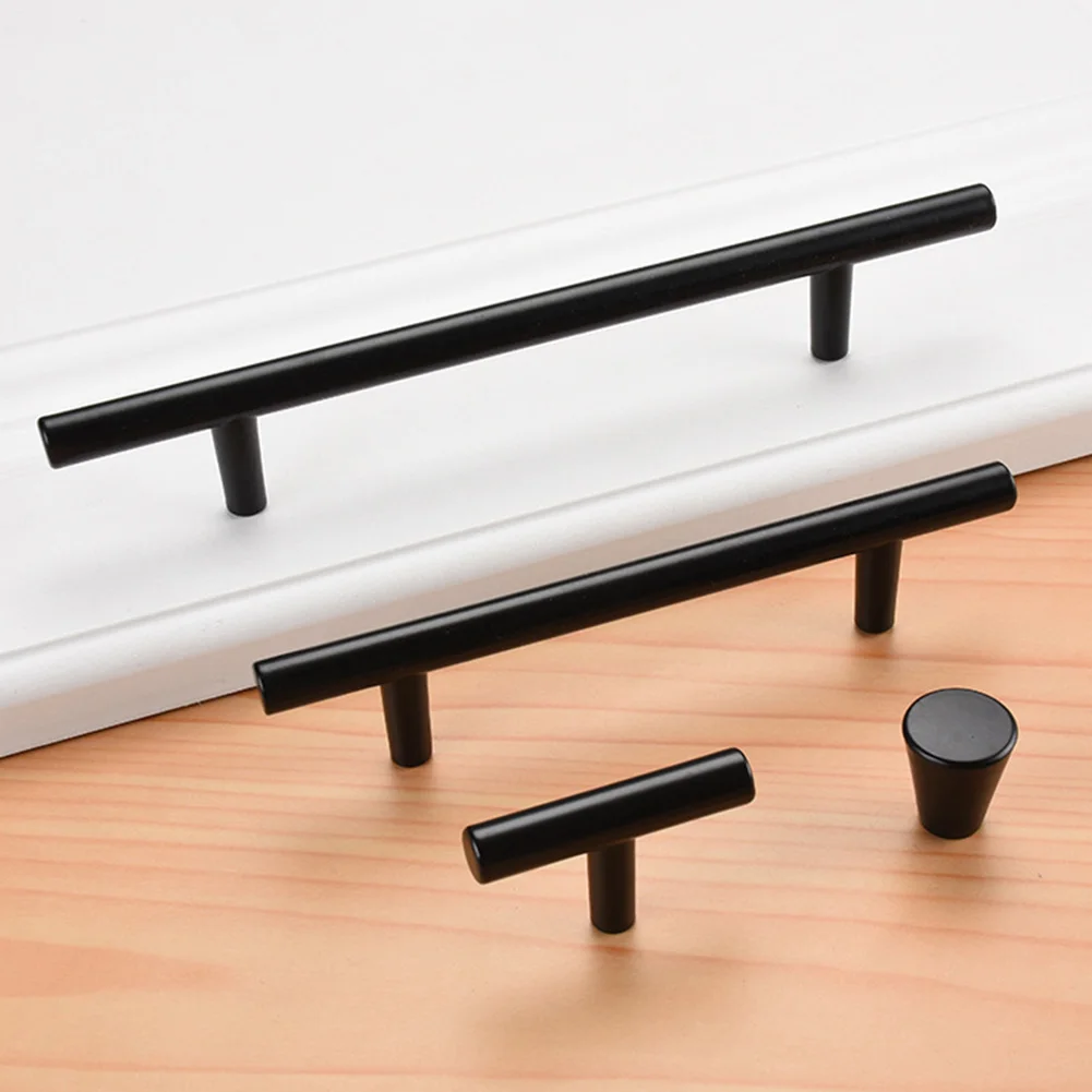 

12Pcs Modern Aluminium Alloy Black Gold Door Handles Kitchen Cabinet Handle Solid Drawer Knobs Fashion Furniture Handle Hardware