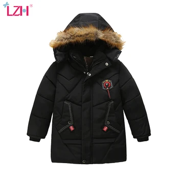 

LZH Infant Kids Jacket For Boys Cotton-padded Clothes 2020 New Autumn Winter Jacket Toddler Baby Boy Thick Hooded Outerwear Coat