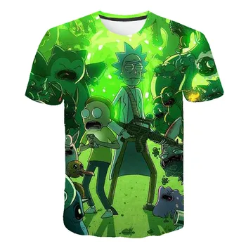 

2019 New Rick and Morty By Jm2 Art 3D t shirt Men tshirt Summer T-Shirt Short Sleeve Tees O-neck Tops Drop Ship