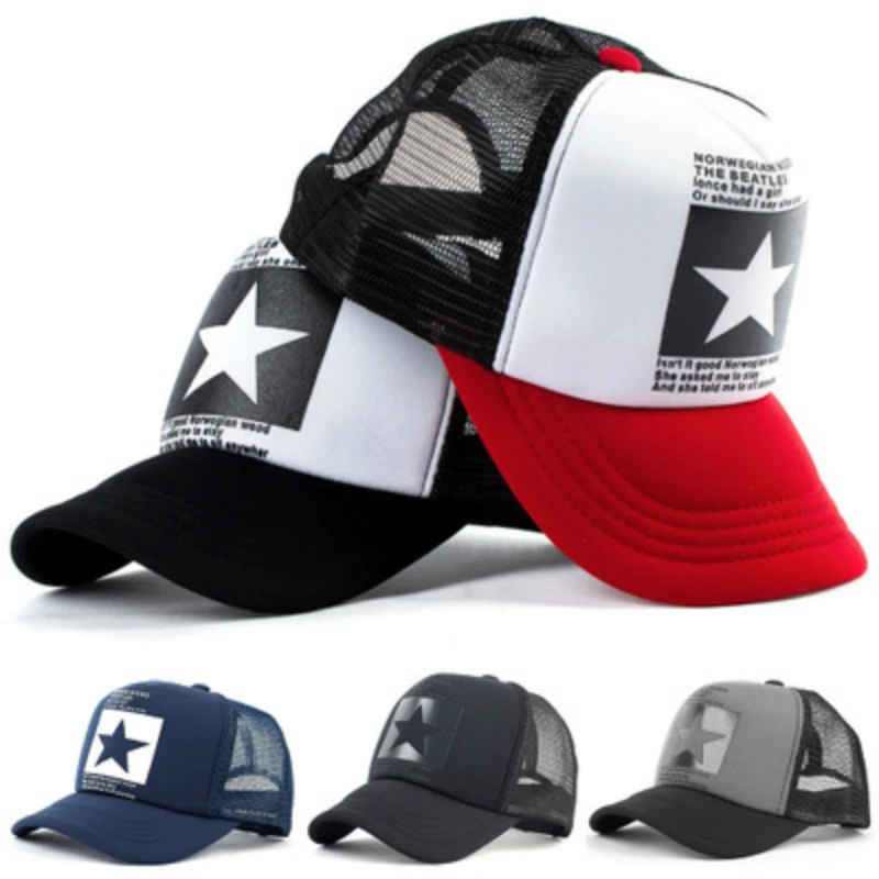

Fashion pointed Star Brand Baseball Cap Outdoor Baseball Hat Breathable men&women Summer Mesh Cap Baseball-caps Gorras