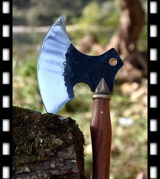

Carry Handy Outdoors Battle Axe Strong High Manganese Steel Blade Sharp For Cutting Hunting/Camping Knife Sword