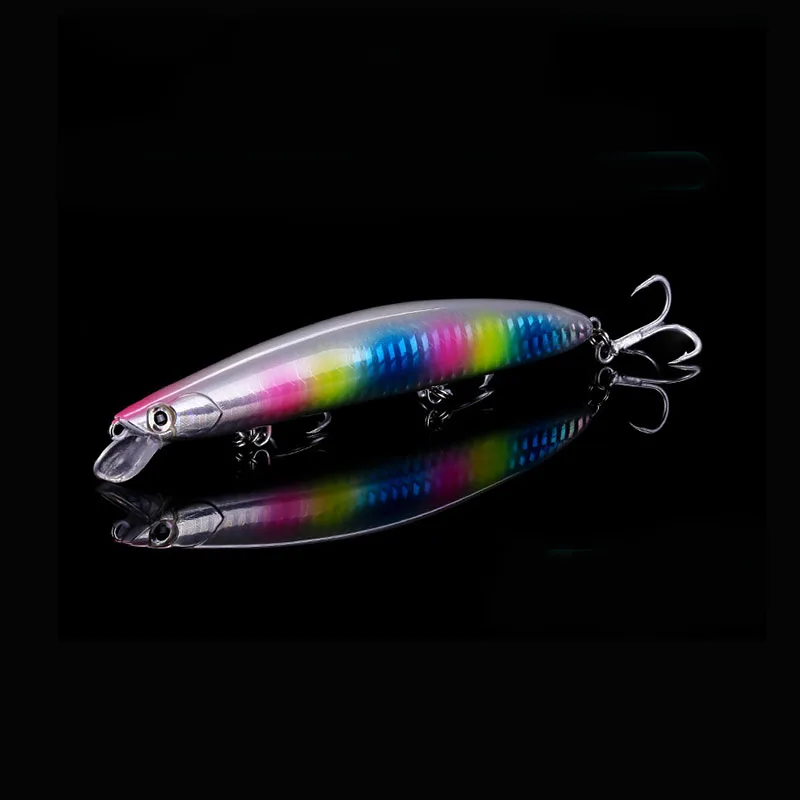 Isca de Plástico Isca de Pesca 3 com Gancho 20g Isca Artificial Minnow Água Superficial Fei Liu 3d Olhos Wobblers Rígido 8 Pçs - Set 12.5cm 20 8 pçs set 12.5cm 20g isca Artificial