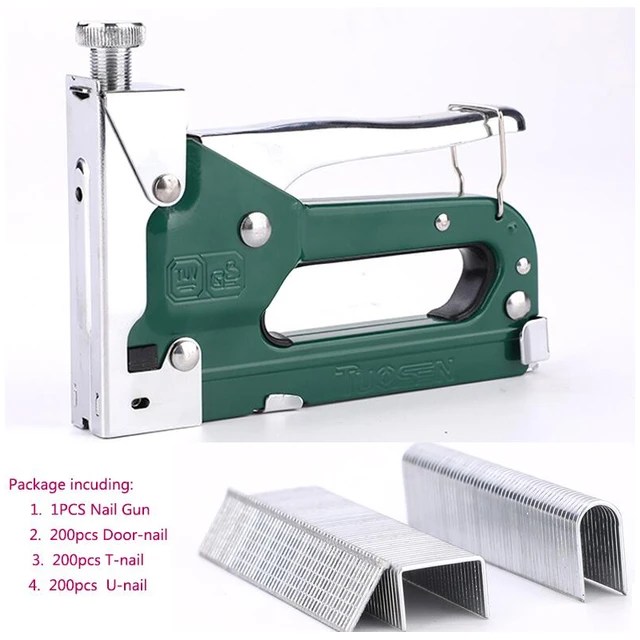 Powerful Heavy Duty Tacker Staple Gun Wood Craft Upholstery