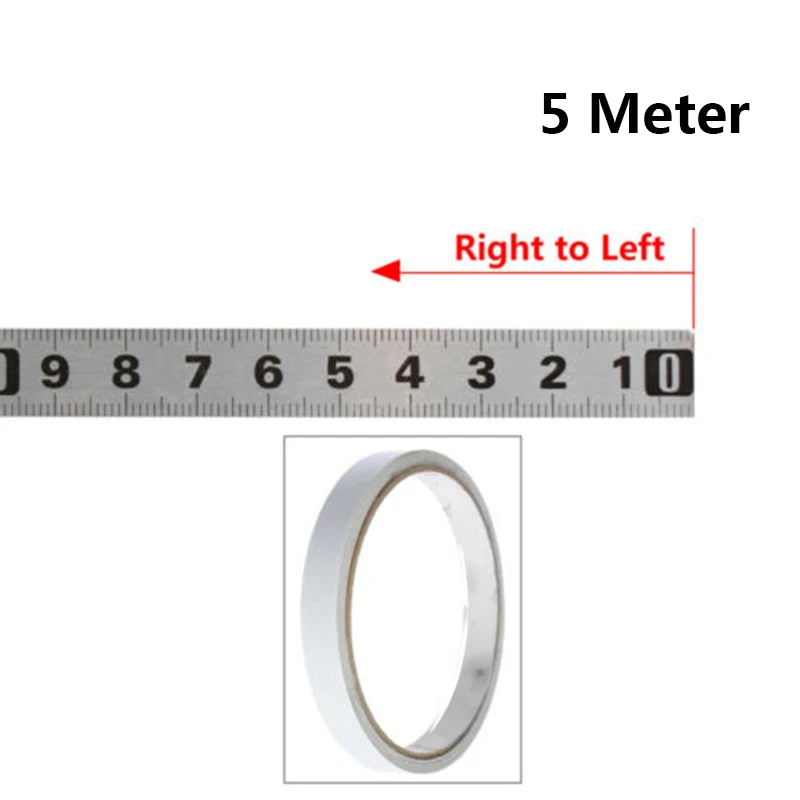 

1pcs 2 /3 /5 Meter Right To Left Ruler Stainless Steel Track Tape Scale Ruler Metric Right To Left Woodworking Rulers