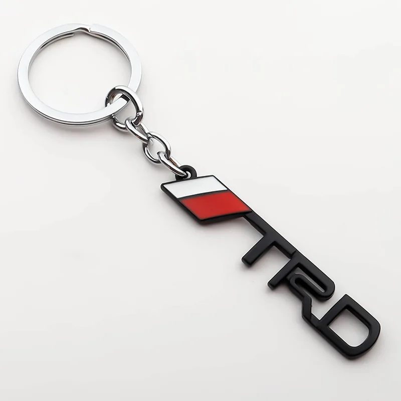 [Хит] 5 шт. высокое качество автомобильный брелок кольцо TRD металлический поясной подвесной брелок Подвеска Аксессуары для ключей
