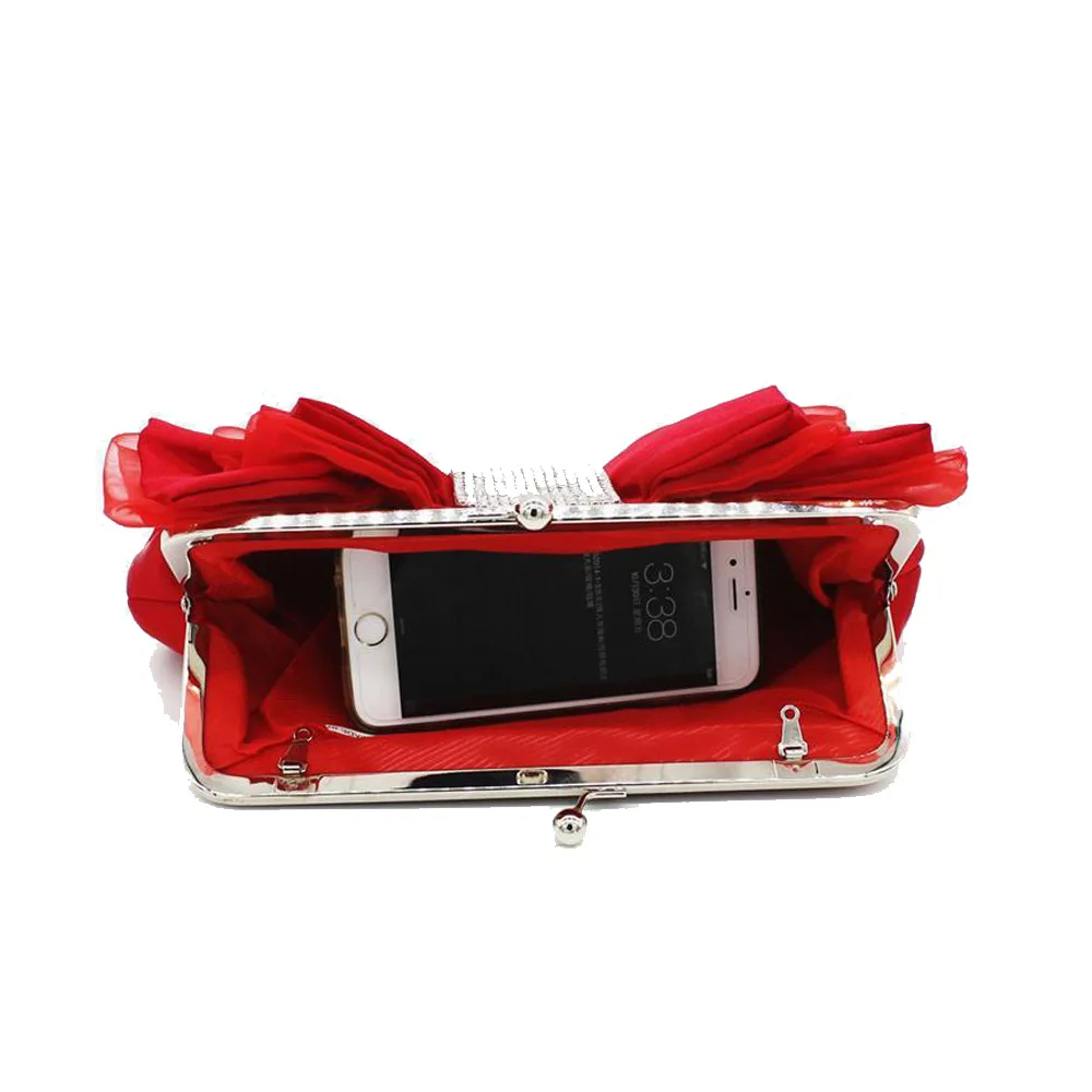 Однотонный Атлас легко застёгивающийся клатч квадратная форма бант узор вечерние сумки модные вечерние банкетные женские сумочки на плечо
