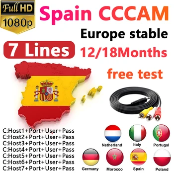 

2020 most stable full HD 1year 7line CCCAM Cline available Europe Spain Portugal Poland Support DVB-S2 Enigma2 box satellite TV