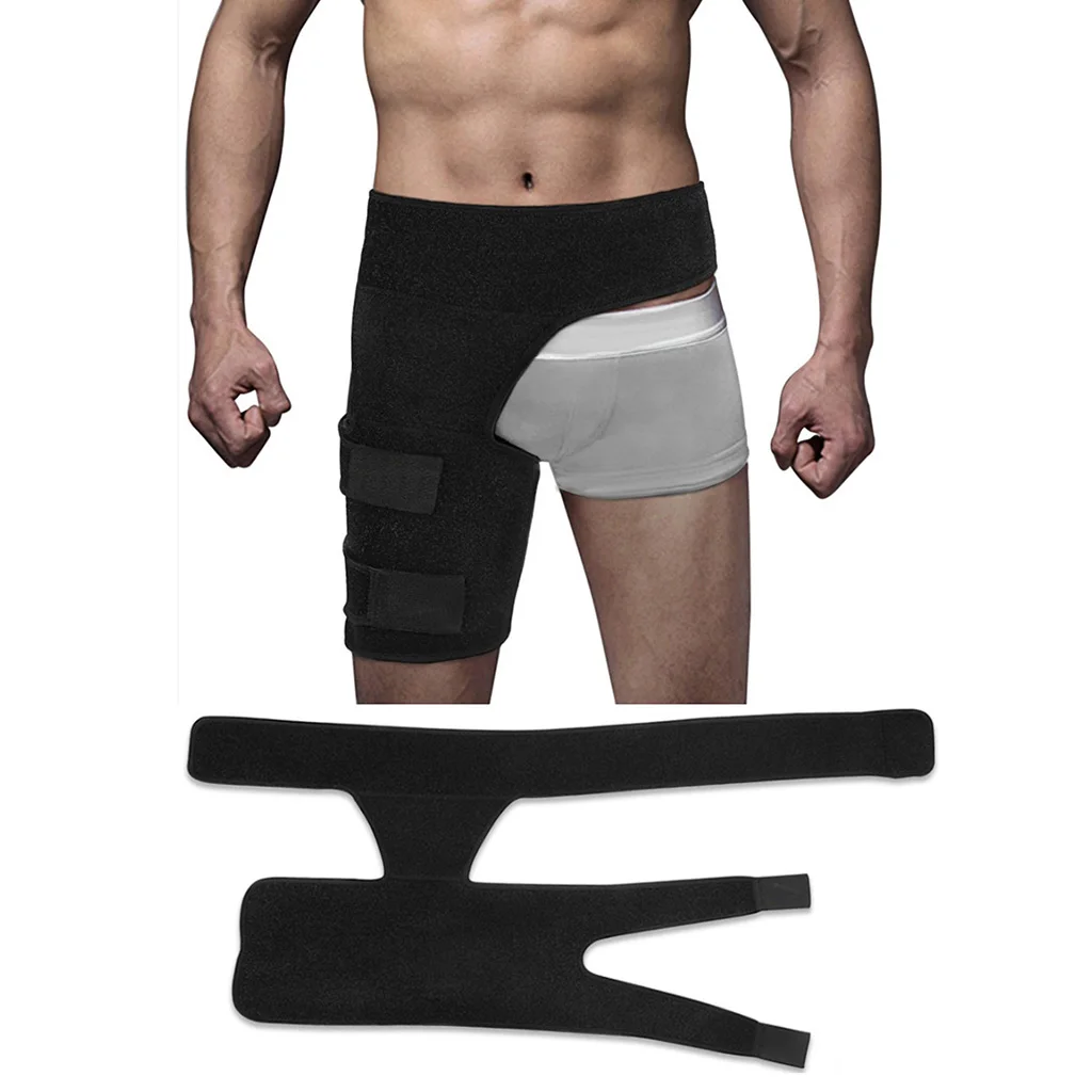 Adjustable Groin Support Brace Compression Wrap for Groin Hip Thigh Quad Hamstring Joints Sciatica Nerve Relief Strap