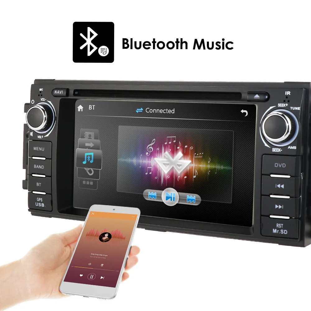 Discount 6.2inch HD Head Unit GPS Navigation Radio Stereo Car DVD Player for JEEP Patriot Compass/DODGE Journey/Chrysler Sebring BT 10