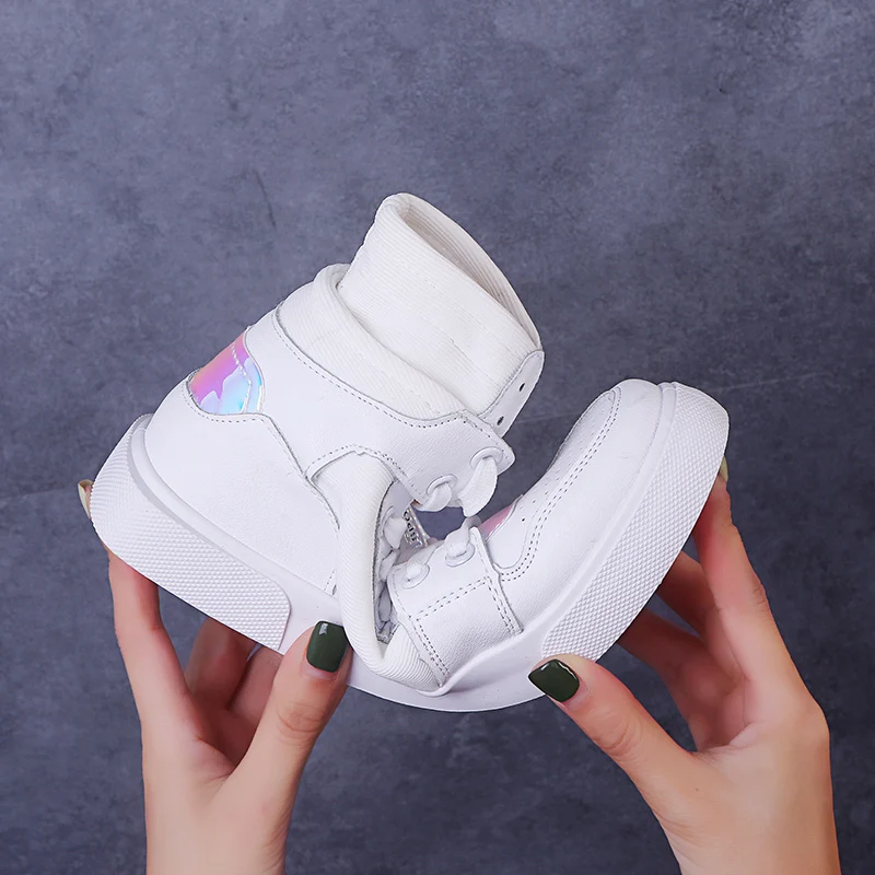 Модная обувь с высоким берцем обувь для скейтеров Для женщин спортивная обувь на шнуровке; дышащие спортивные туфли Superstar в стиле кэжуал милая мягкая женская обувь XU067