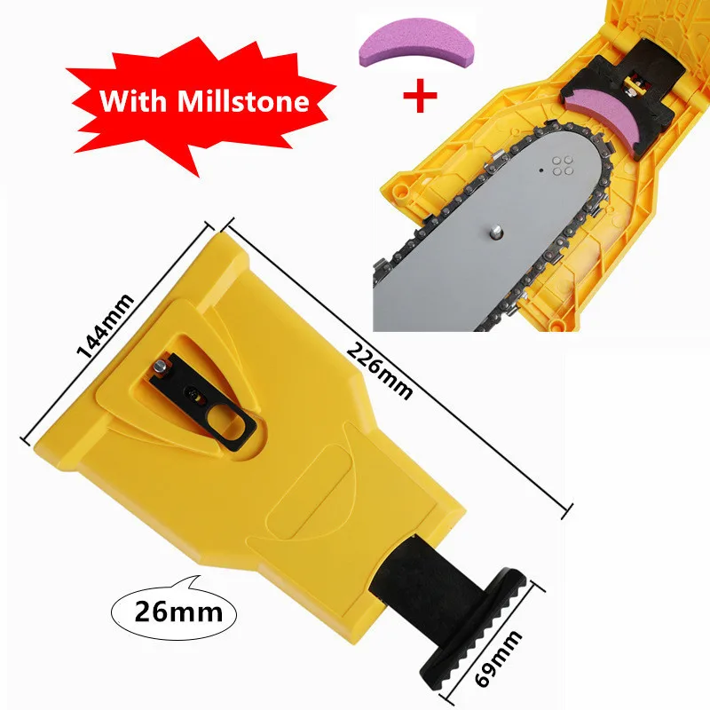 

Chainsaw Teeth Sharpener chainsaw Portable Durable Bar-Mount Fast Grinding Chainsaw Chain Sharpener Tool