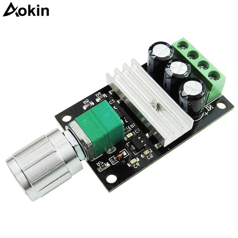 6V-28V 3A контроллер скорости двигателя постоянного тока PWM переменная скорость