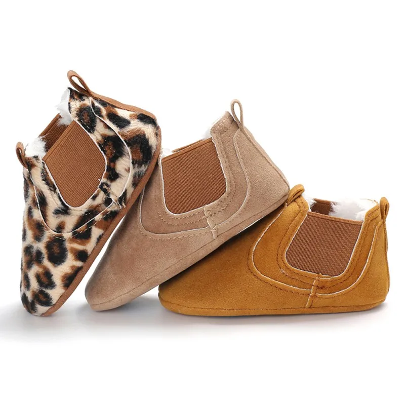 Kacakid Baby PU Leather Shoes toddler moccasins leopard print baby shoe
Non-slip first walkers shoes for newborn boys girls