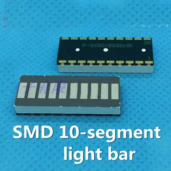 

10PCS / LOT SMT LED digital tube light bar red 10-segment light bar SMD 10 grid digital tube