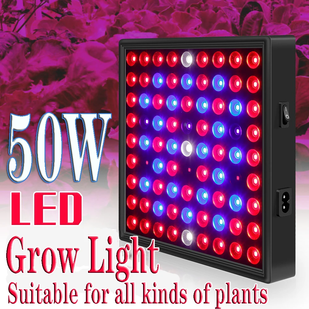 50W LED Full Spectrum LED Grow Light For Indoor Plant Lamp Hydroponic Tent Light Growing Phyto Lamp Flower Greenhouse lamp