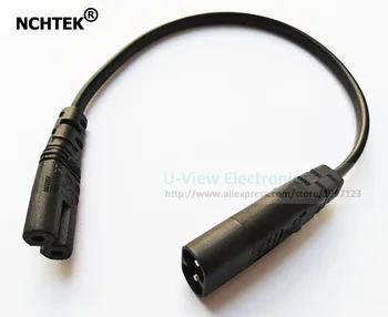 

NCHTEK Short Power Cable, IEC 320 C7 to IEC 320 C8, C7 to C8 Extension Cord About 30CM/Free Shipping/10PCS