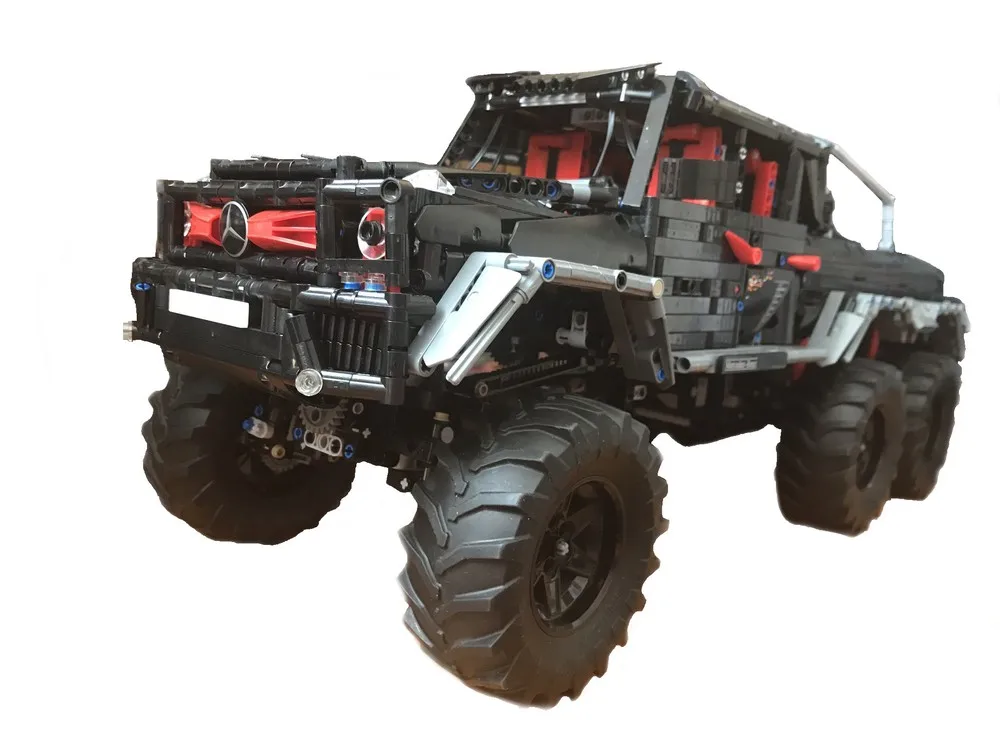 Legoins technology строительный блок RC Benz G class 6x6moc 27039 сборный детская головоломка
