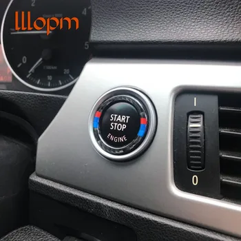 

Car Engine Start Stop Button Decoration Ring Trim Automobiles Auto Car Accessorie Styling For BMW 1/3/5 Series E87 E90 E60 320