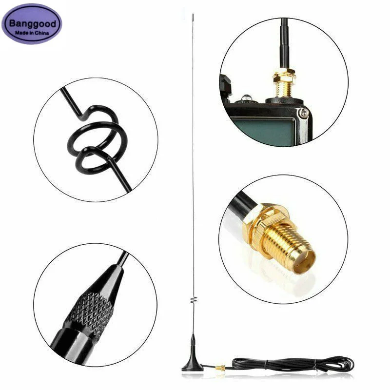 

Walkie Talkie Gain Car Antenna Nagoya UT-108UV 108 SMA-F UHF VHF Magnetic Stand for Baofeng UV-5R 5RE B5 B6 888S GT-3 UV82 Radio