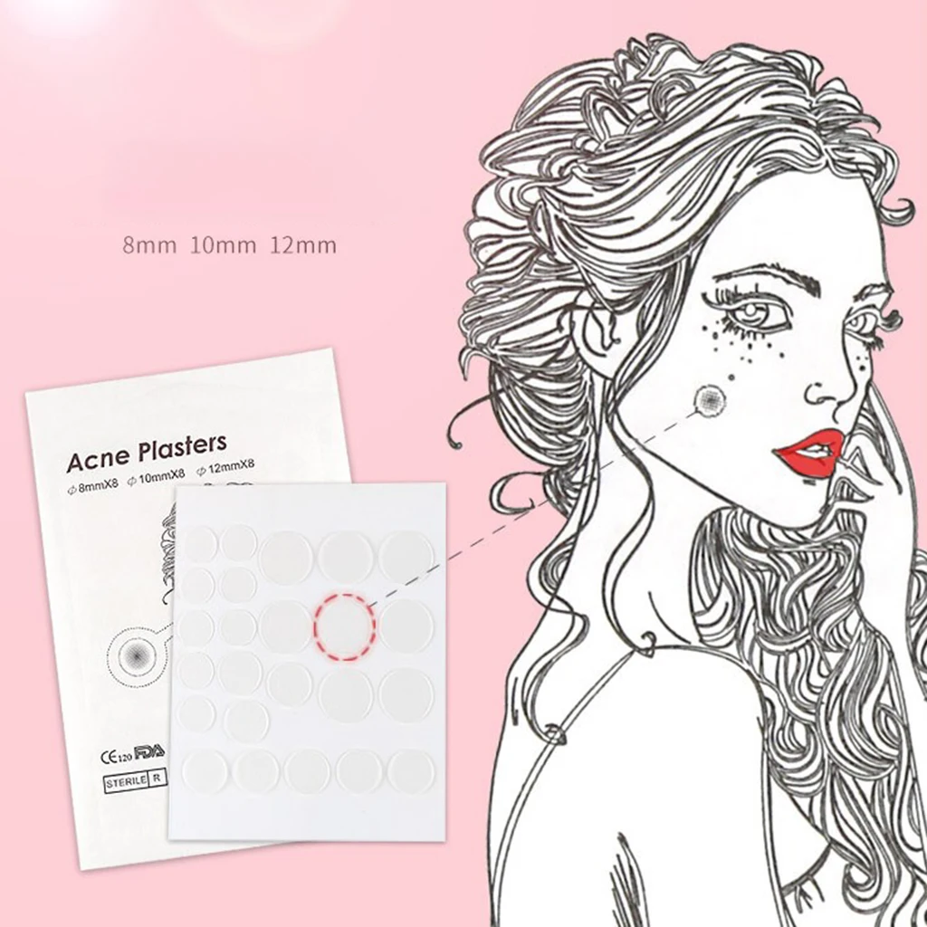 48Pcs Women Beauty Tool Acne Pimple Master Patch Face Spot Care Skin Tag Treatment Sticker for Travel Shooping Makeuo Supplies