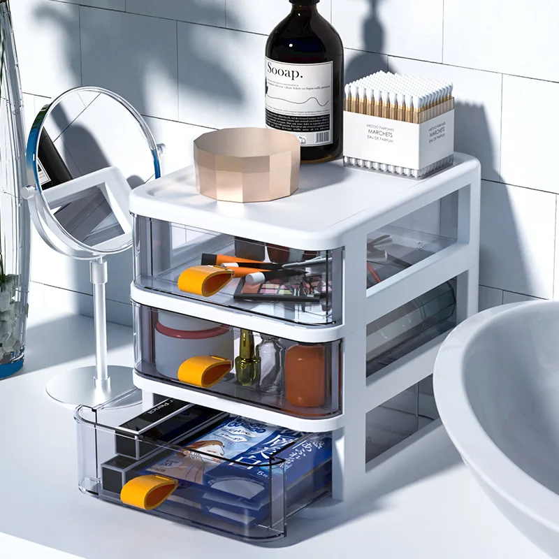 Transparent Desktop Organizer Boxes Small Storage Drawers Plastic Container Multilayer Desk Stationery Key Box | Дом и сад