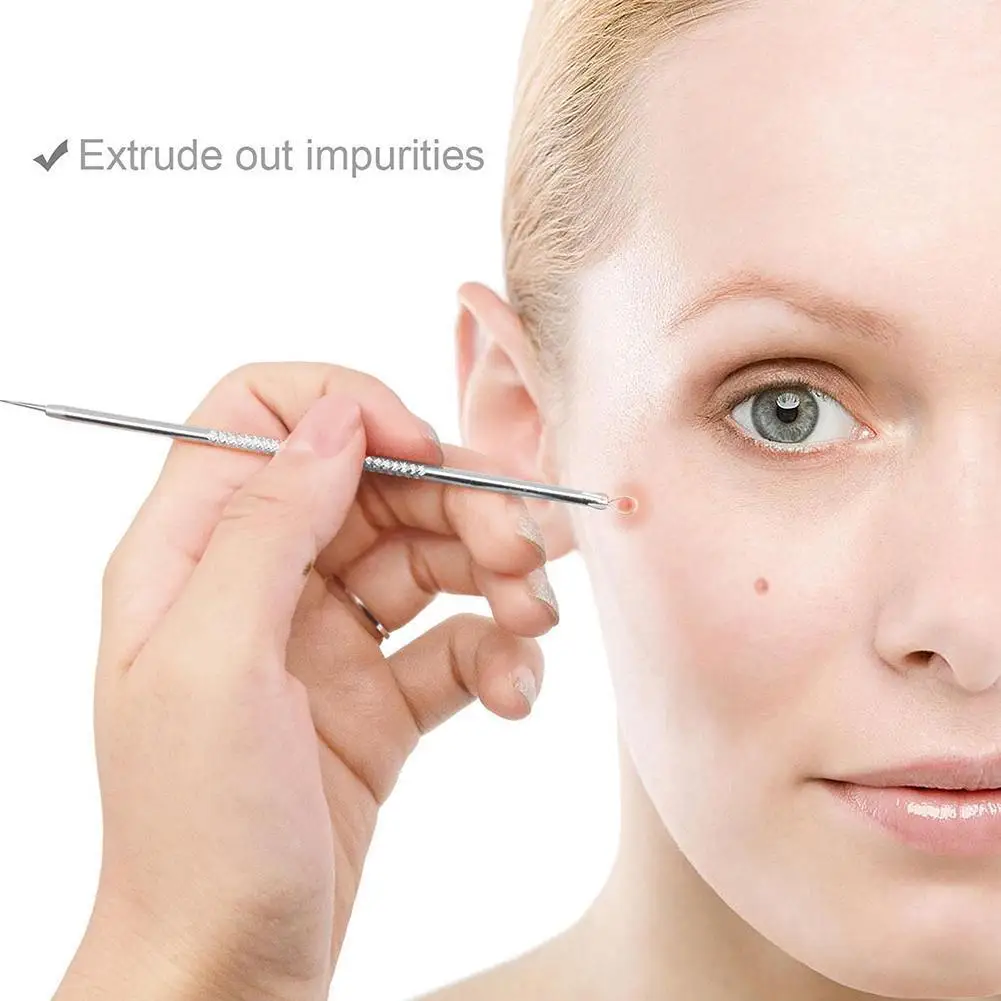

5pcs/set Stainless Steel Acne Needle Pimple Blackhead Acne Face Pimple Tool Removal Kit Beauty Extractor Needles Remover Sq U2C7