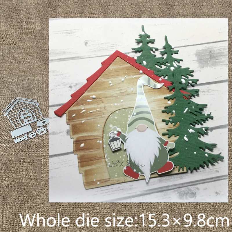 New Design Craft Metal stencil mold Cutting Dies dog house decoration scrapbook die cuts Album Paper Card Embossing | Дом и сад
