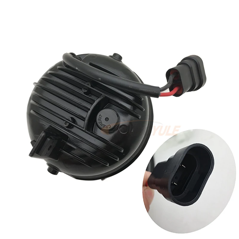DOT EMARK одобренный круглый черный светодиодный противотуманный фонарь в сборе лампы Замена для F150 2007-(2 шт