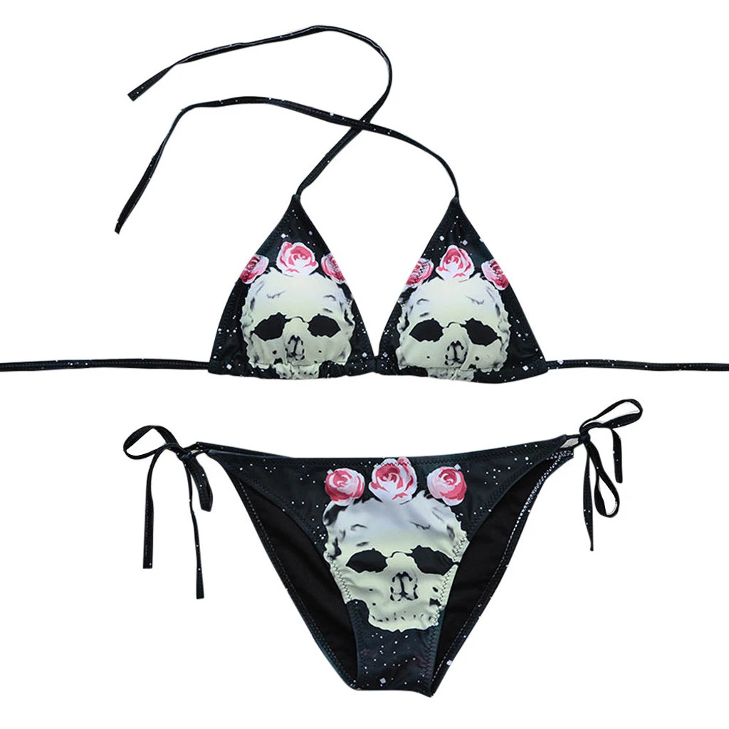 skull bathing suit