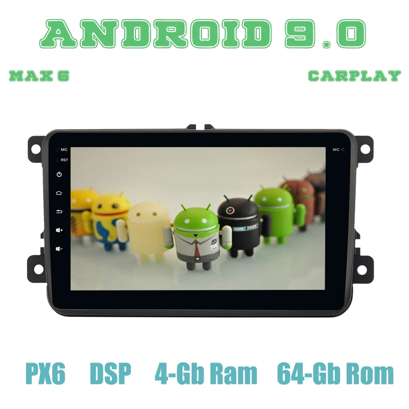 Dasaita 8 &quotIPS сенсорный экран 1 Din автомобильное радио Android 9 0 для VW GPS Polo Golf Eos Tiguan Seat leon