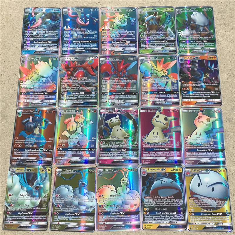 300 Pcs GX 20 100pcs MEGA Shining French Cards Game Battle English Carte Trading Cards Game Children Pokemons Toy 300 Pcs GX 20 100pcs MEGA Shining French Cards Game Battle English Carte Trading Cards Game Children Pokemons Toy
