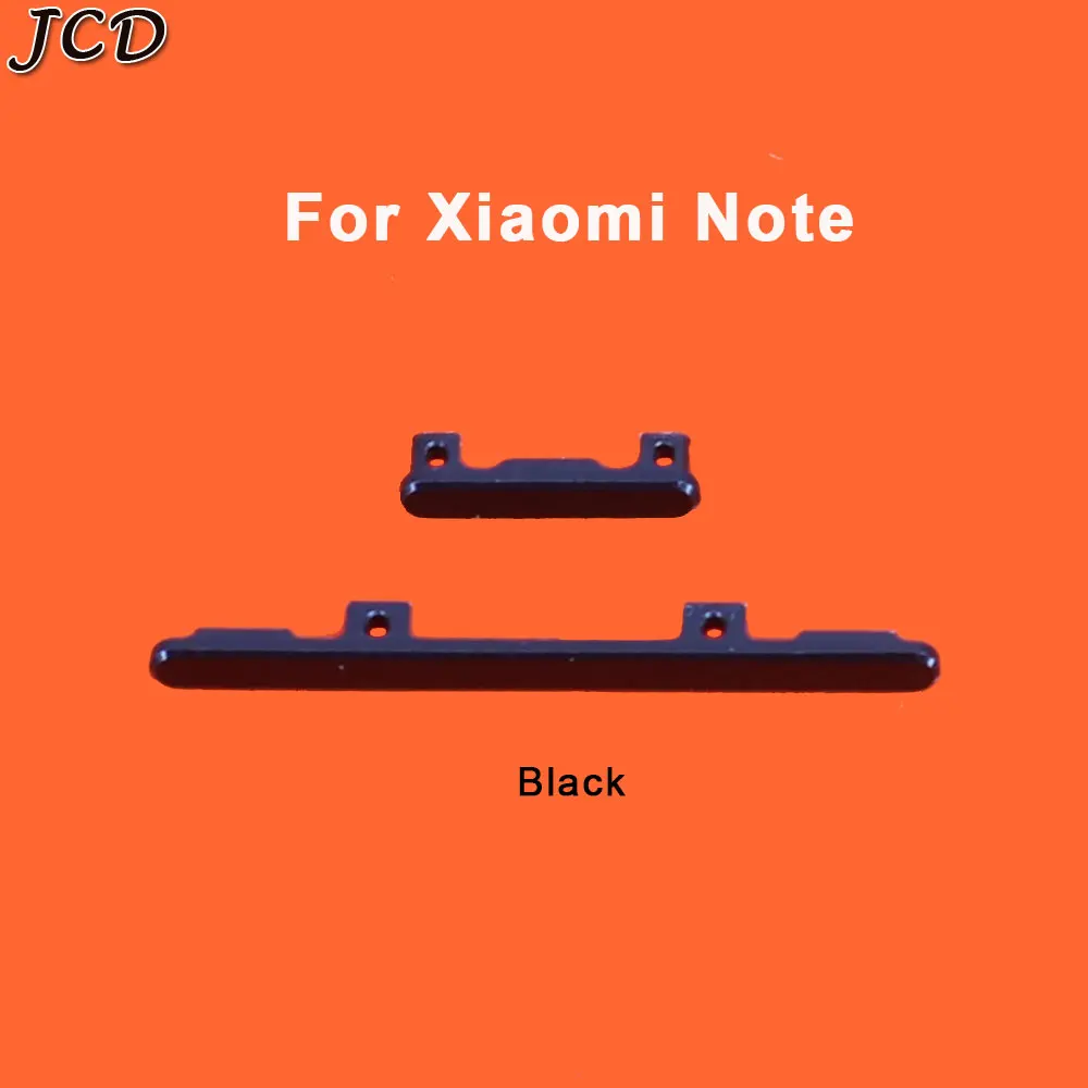 JCD 1 шт. Боковая кнопка питания Кнопка громкости запасные части для Xiaomi mi 4 5 5S Note Max M4 M5 M5S mi 4 mi 5 mi 5S - Цвет: Mi Note-Black