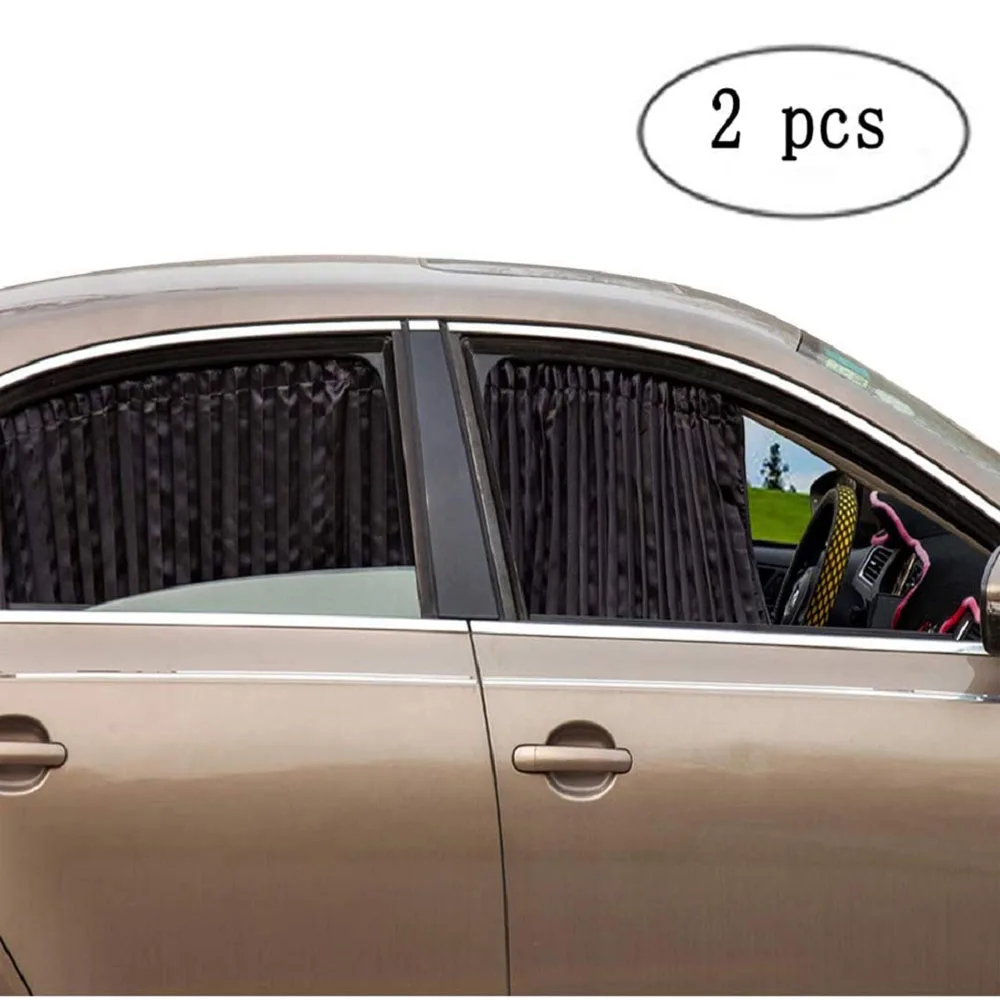 Car Side Window Sun Shade-Magnetic Curtain for Baby and Kids Double Thickness Car Rear Window Sunshades Block Damage from Direct Bright Sunlight,Heat Fits All Cars SUV-1 Piece of Butterfly&Flower