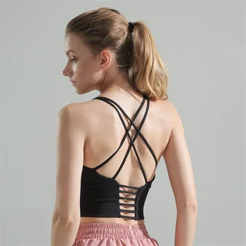 

Oein Women Back Straps Gym Yoga Crop Tops Yoga Shirts sleeveless Gym Running Training Fitness Sport T-Shirts Sexy