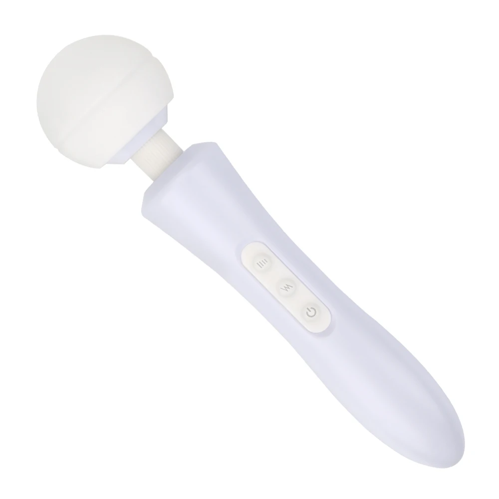 Potente vibratore a bacchetta magica, giocattoli sessuali per donne, enorme testa AV Rod, 20 frequenze, 8 velocità, massaggio corporeo, vibrato_voghion.com