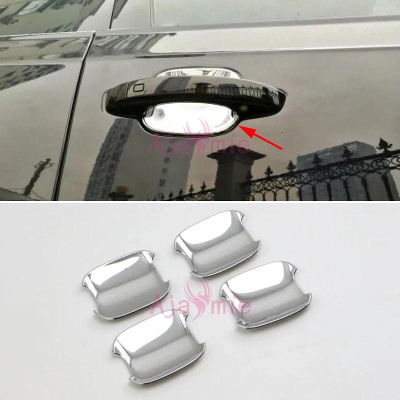 Для Audi Q7 2016 2017 2018 Передняя и задняя дверная ручка Чаша накладка Защитная панель