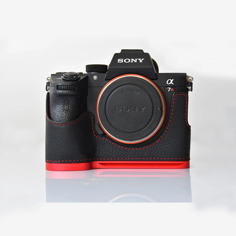 Чехол из натуральной кожи для камеры Sony A7R MarkIII A7M3 A7RIII A9 Алюминиевый быстросъемный