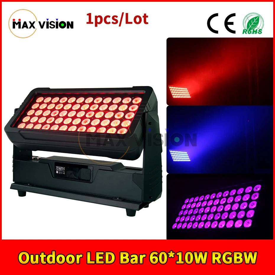 

1pcs Waterproof Led Light Outdoor LED Bar 60*10W RGBW Dmx Control Stage Light For stage light dj light