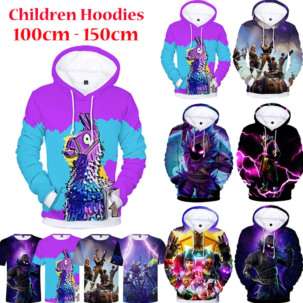 100-160cm niños Sudadera con capucha batalla sudaderas con capucha juego 3D sudaderas con capucha Streetwear Sudadera con capucha cálida de Hip Hop sudadera Harajuku Victoria