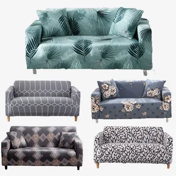 

Living Room Sofa Cover of Two Three Corner Eurocovers for Sofas 1/2/3/4 Seater Couch Funiture Cover for Armchairs Slipcover