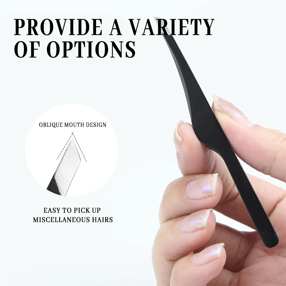 Stainless Steel Tweezers Multitool Anti-static Precision Hair Removal Eyebrow DIY Maintenance Picking Hand Tool Diagonal Pliers