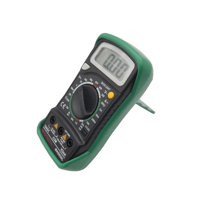 Цифровой мини Мультиметр MASTECH MAS830L ручной тестер постоянного тока с ЖК дисплеем
