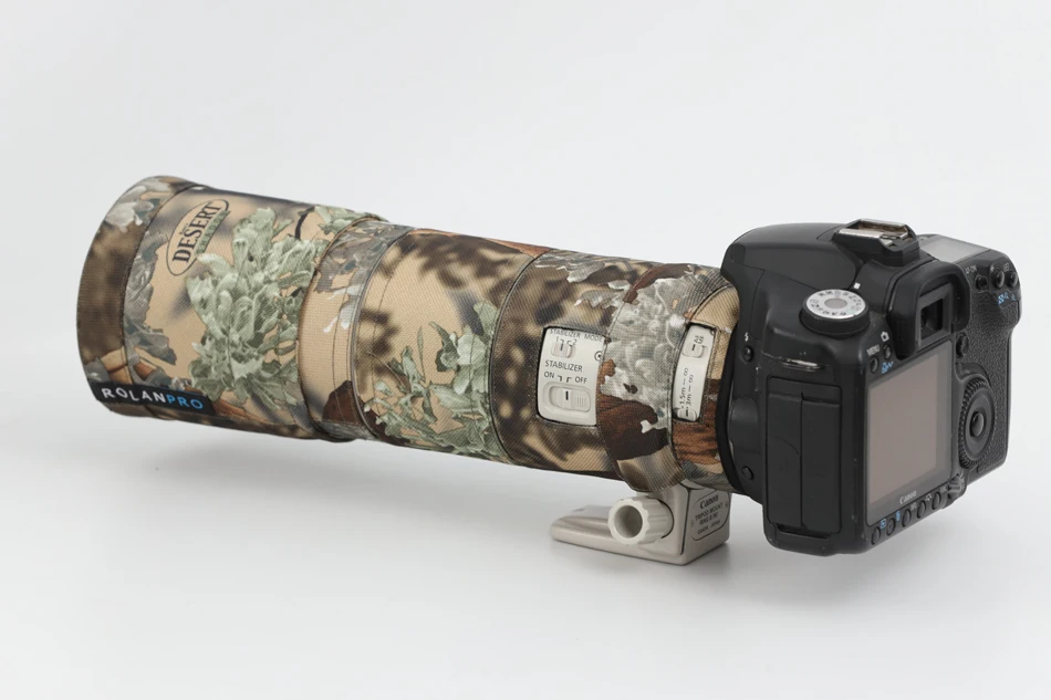 Rolanpro Waterproof Lens Camouflage Coat Rain Cover For Canon Ef 300mm F/4 L Is Usm Lens