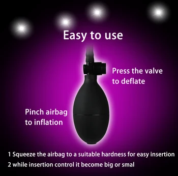 Soft Inflatable Dildo Anal Pump Big Penis with Suction Cup Sex Toys for Women Anal Butt Plug Gay Vaginal Dilator Masturbator 2