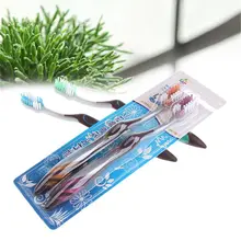 2 шт. Новая мода гигиены полости рта Южная Корея нано зубная щетка из древесного угля Мягкая зубная щетка для полости рта пара teethbritch Горячая